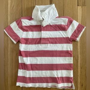 J.Crew Crewcuts Striped Kids Polo Shirt - Red and White